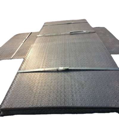 ISO 9001 High Srength HR CR MS ASTM A36 Iron Checkered Steel Plate for building construction